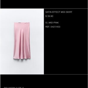 Zara Satin Skirt